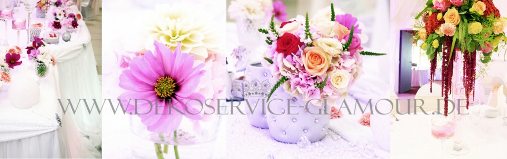 Hohzeit deko crem rosa